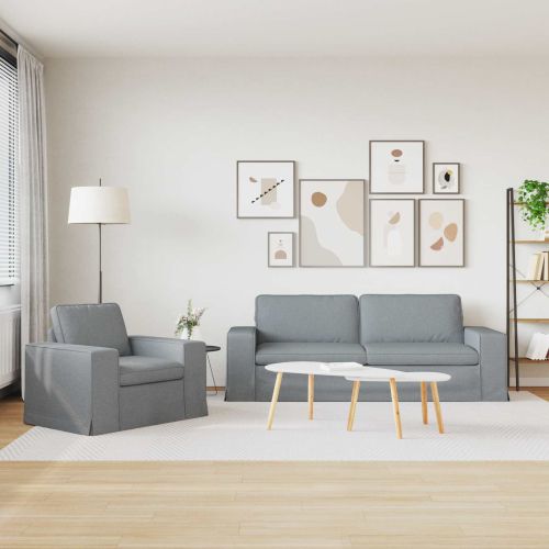 Диван 180cm 2 pcs Светлосиво Метал