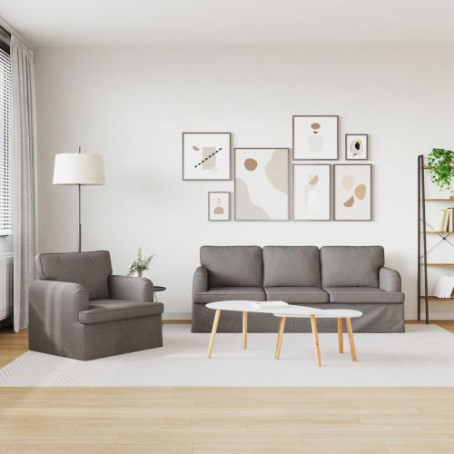 Диван 180cm 2 pcs Таупе Метал