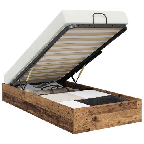 Отоманско легло Старо дърво 203 x 80,5 x 25 см Инженерно дърво