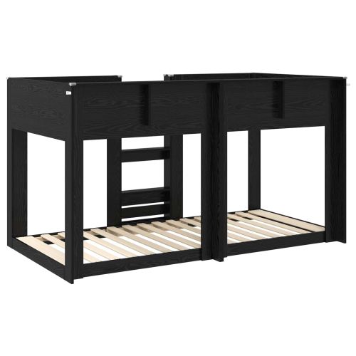 Двуетажно легло за деца Черния дъб 75 x 190 cm Инженерно дърво