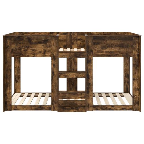 Двуетажно легло за деца Димян дъб 75 x 190 cm Инженерно дърво