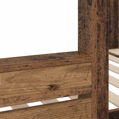 Двуетажно легло за деца Старо дърво 75 x 190 cm Инженерно дърво