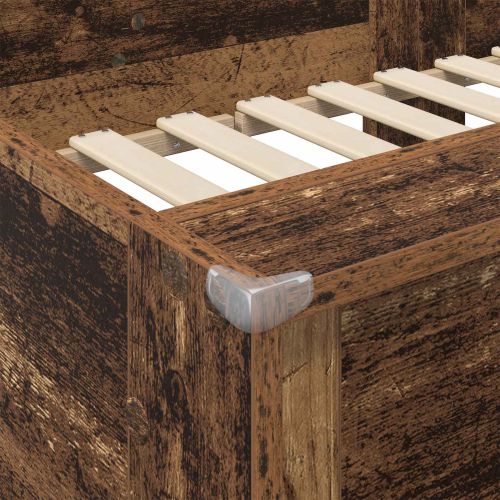 Двуетажно легло за деца Старо дърво 90 x 190 cm Инженерно дърво