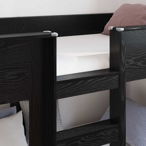 Двуетажно легло за деца Черния дъб 80 x 200 cm Инженерно дърво