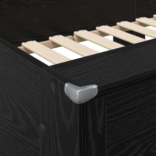 Двуетажно легло за деца Черния дъб 90 x 200 cm Инженерно дърво