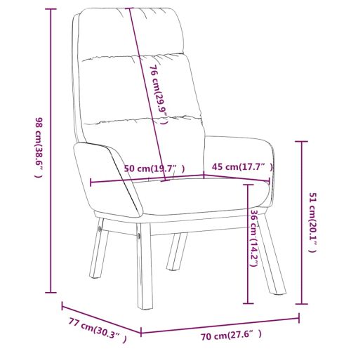 Релакс стол, таупе, текстил