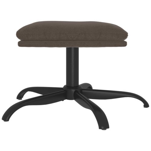 Табуретка, тъмносива, 60x60x36 см, плат микрофибър