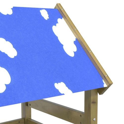 Игрална кула Кафяво Солидна импрегнирана дървесина