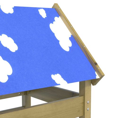 Игрална кула Кафяво Солидна импрегнирана дървесина