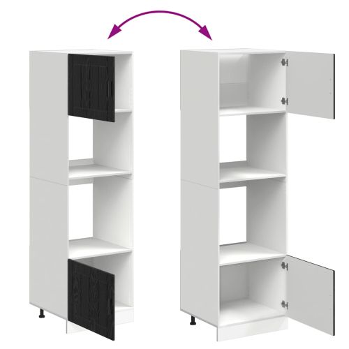 Кухненски шкаф Черния дъб 60 x 57 x 207 см Инженерно дърво