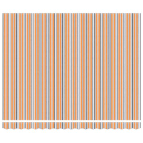 Сгъваем навес Оранжево и сиво 400 × 300 cm Платно и алуминий