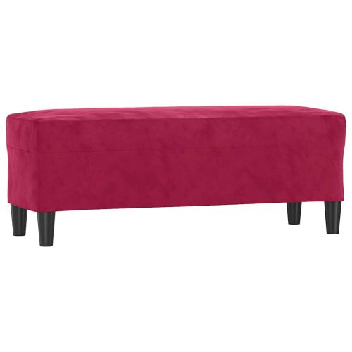 Пейка, виненочервена, 100x35x41 см, кадифе