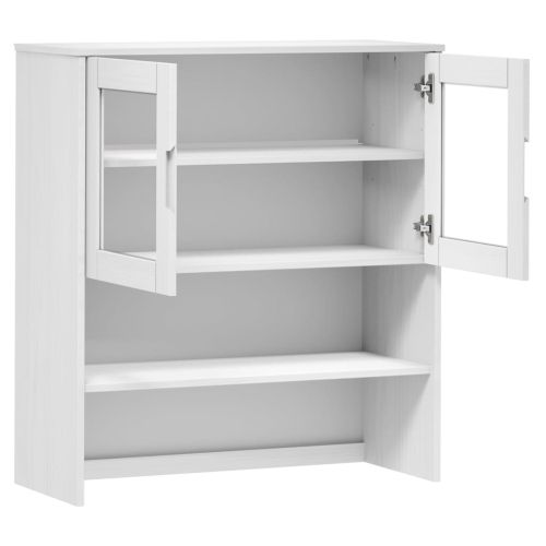 Надстройка за шкаф MOLDE бял 90x35x100 см бор масив