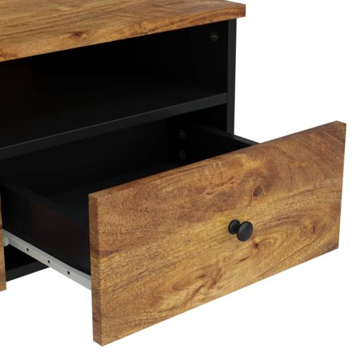 Маса за кафе, 80x54x40 см, манго масив и инженерно дърво