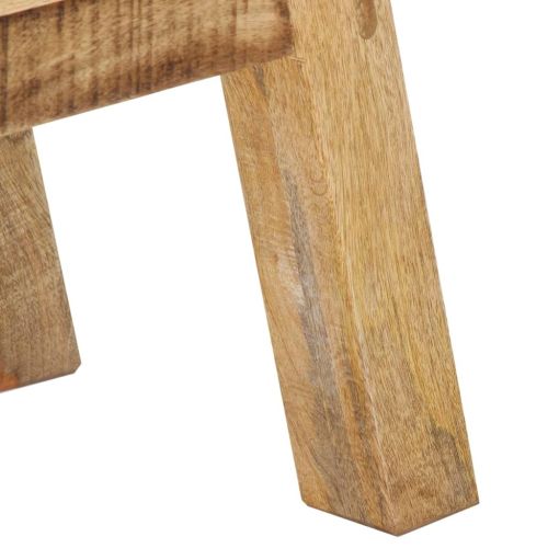 Сайдборд, кафяво и черно, 160x30x76 см, мангово дърво масив