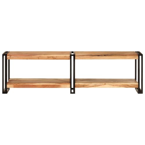 ТВ шкаф, 140x30x40 см, масивно акациево дърво