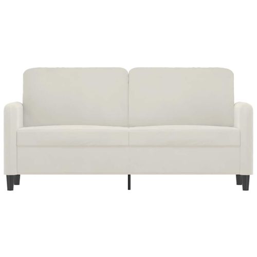 2-местен диван, кремава, 140 см, кадифе