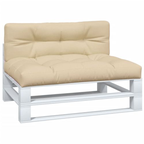 Палетни възглавници, 2 бр, бежови, текстил