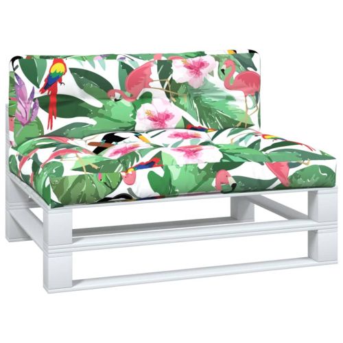 Палетни възглавници, 2 бр, многоцветни, текстил