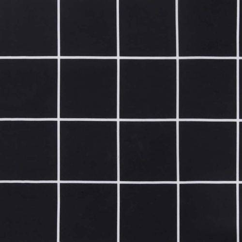Възглавница за пейка черно каре 100x50x4 см оксфорд плат