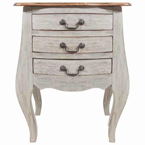 Нощно шкафче, махагоново дърво масив, 48x35x64 см