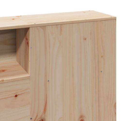 Рамка за легло без матрак, 180x200 см, масивна чамова дървесина