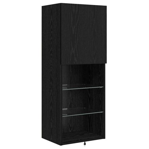 Стойки за телевизор 4 pcs Черния дъб Инженерно дърво