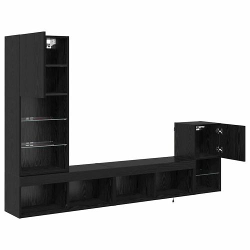 Стойки за телевизор Черния дъб Инженерно дърво