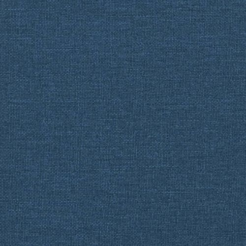 Реклайнер стол с поставка за крака, син, текстил