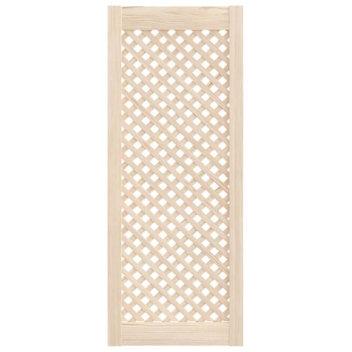Врати за шкафове с решетен дизайн 2 бр 39,5x99 см бор масив