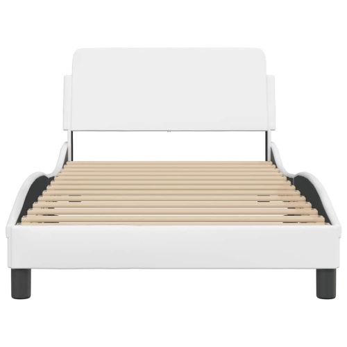 Рамка за легло Dover, бяла 100x203 см изкуствена кожа