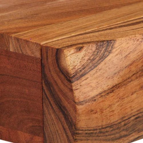 Стенни рафтове, 2 бр, 30x17x8 см, акациево дърво масив