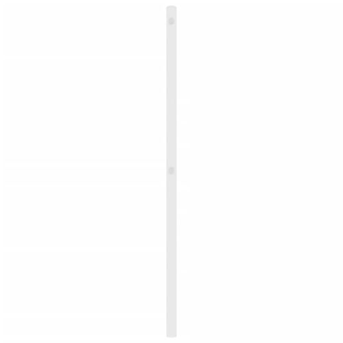 Метална резервна табла за легло, бяла, 160 см