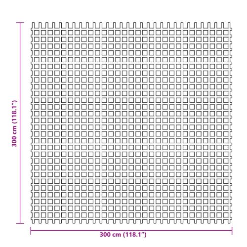 Килим за палатка, син, 3x3 м