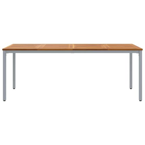 Маса за открито Естествен и сив 200 x 90 x 75 cm