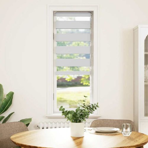 Зеброва щора бял 50x100 см ширина на плата 45,9 cm полиестер