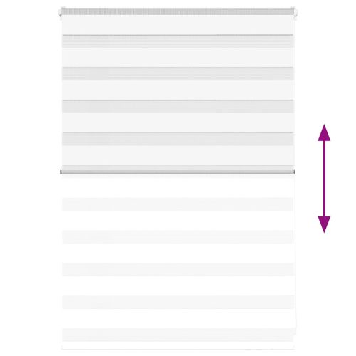 Зеброва щора бял 110x100 см ширина на плата 105,9 см полиестер