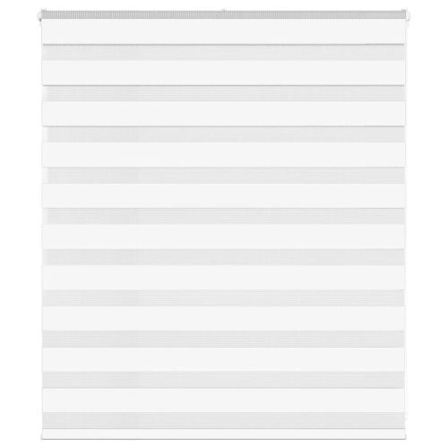 Зеброва щора бял 130x100 см ширина на плата 125,9 см полиестер