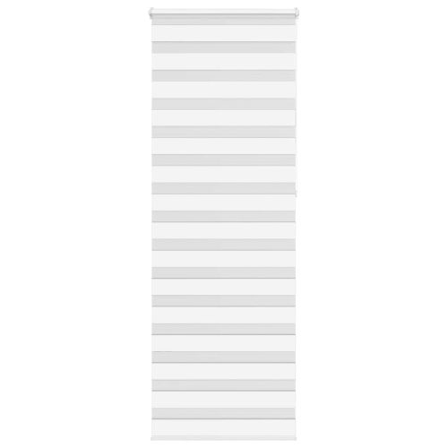 Зеброва щора бял 75x230 см Ширина на плата 70,9 см Полиестер