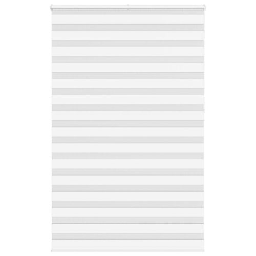 Зеброва щора бял 150x230 см ширина на плата 145,9 см полиестер