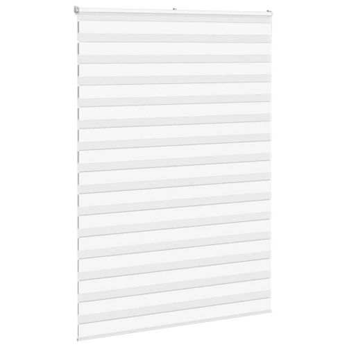 Зеброва щора бял 165x230 см Ширина на плата 160,9 см полиестер