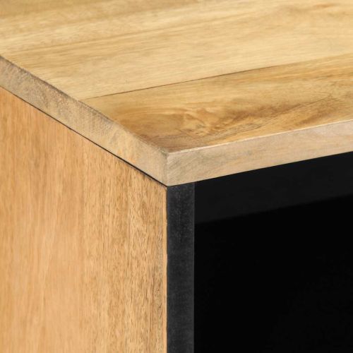 TV шкаф кафяв 80x31,5x46 cm масивна дървесина манго