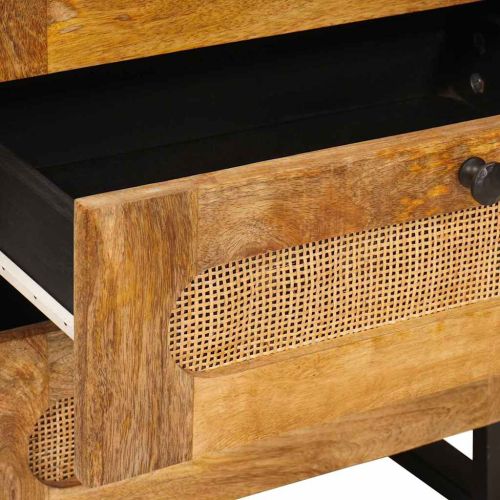 Нощен шкаф Естествен 50 x 33 x 60 см Солидно мангово дърво