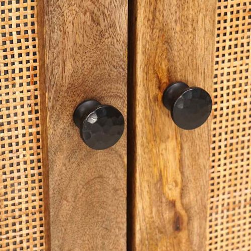 Шкаф за мивка в баня с рафт с врата Кафяво 62 x 33 x 58 см