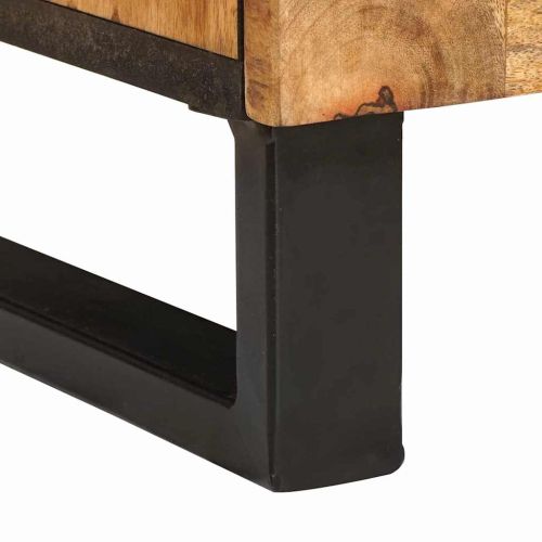 Шкаф за мивка в баня с рафт с врата Кафяво 62 x 33 x 58 см