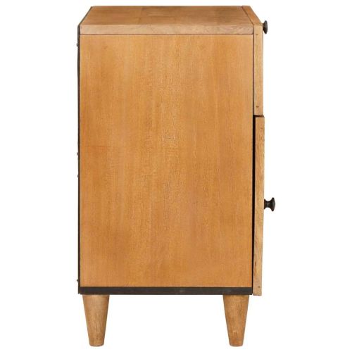 Нощен шкаф с чекмедже с врата Светло кафяво 50 x 33 x 60 см