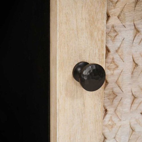 Масичка за кафе с рафт със съхранение Бежово 80 x 50 x 40 cm