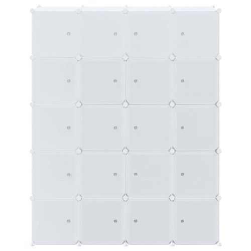 Органайзер за съхранение на кубчета с 20кубчета и висящи пръчки