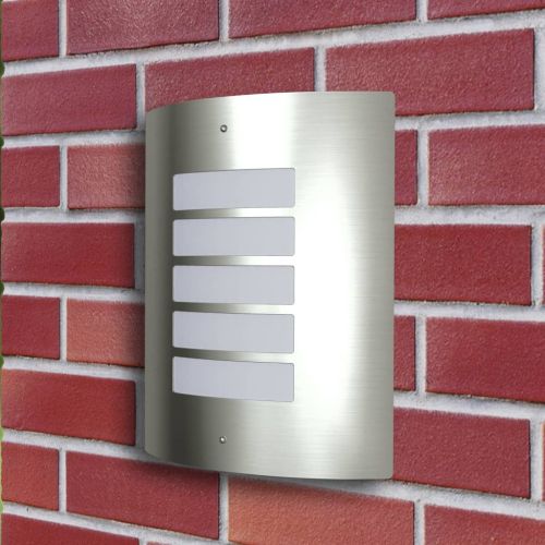 Стенна лампа от неръждаема стомана, водоустойчива