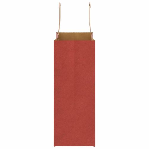 Хартиени торбички 50 бр с дръжки червени 32x22x28 см